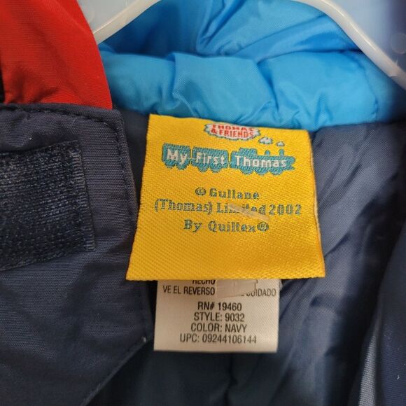 Vintage Thomas & Friends Train Gullane Quiltex Embroidered Hooded Snowsuit - Picture 3 of 6